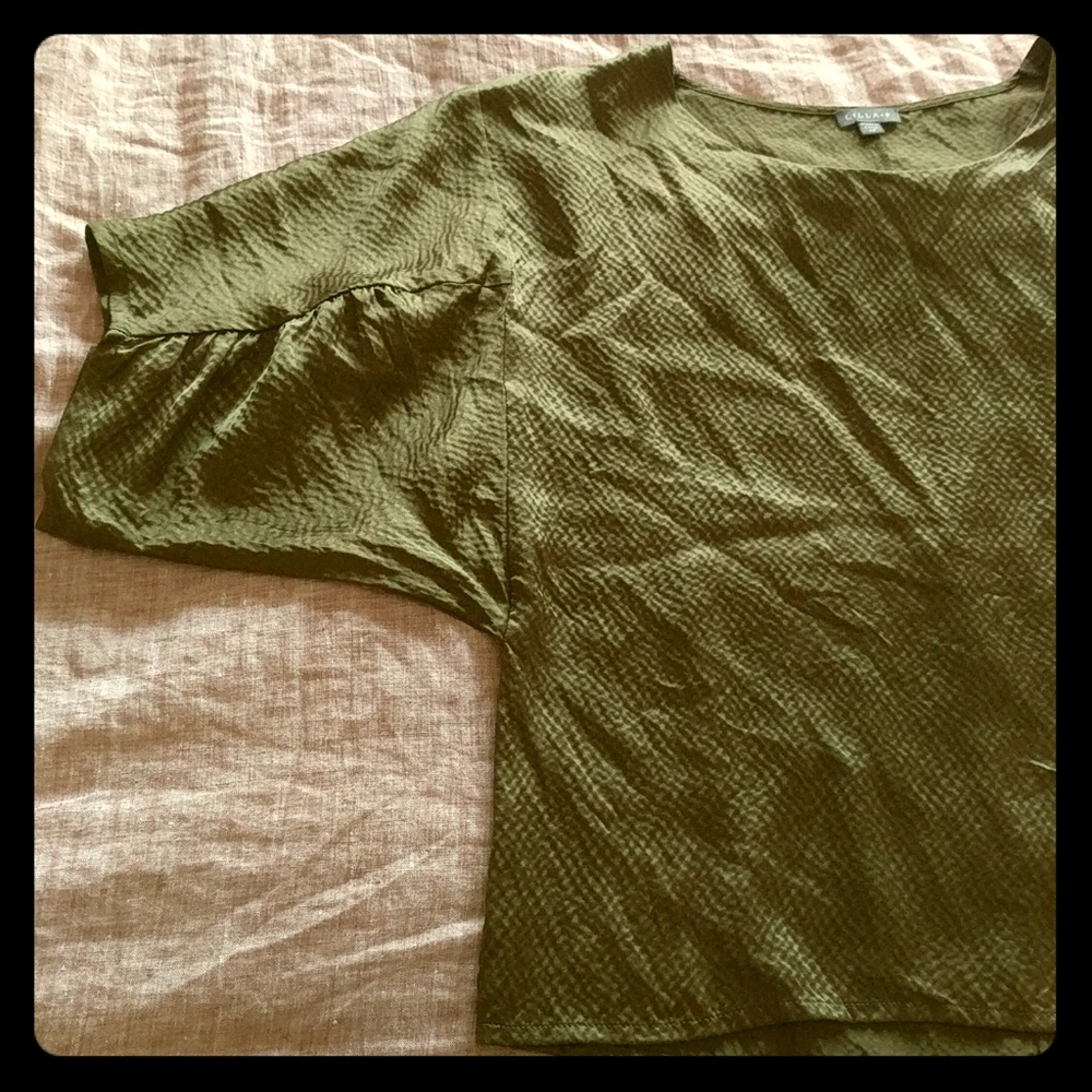Green Silk Top